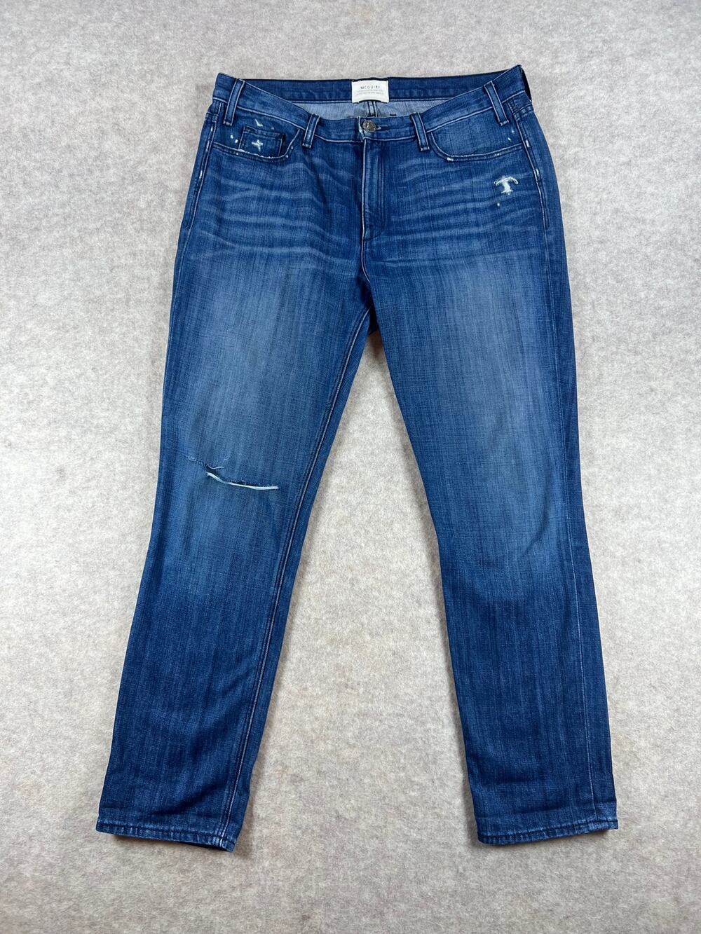 McGuire Mrs. Robinson Distressed Boyfriend Jeans Size 29
